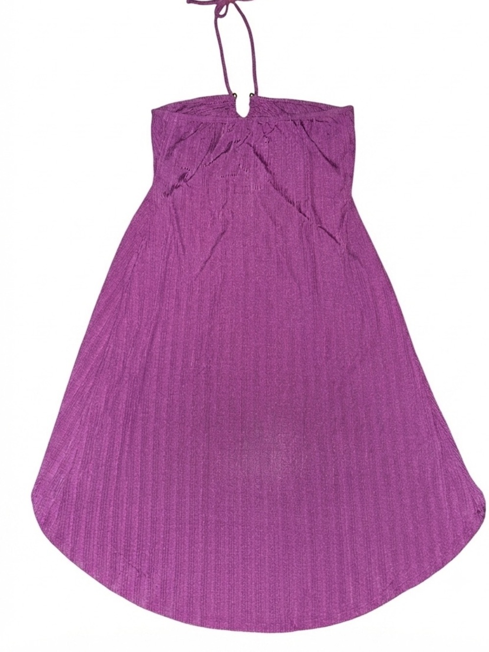 VENUS Lilac Halter Ribbed High-Low Top - Picture 4 of 6